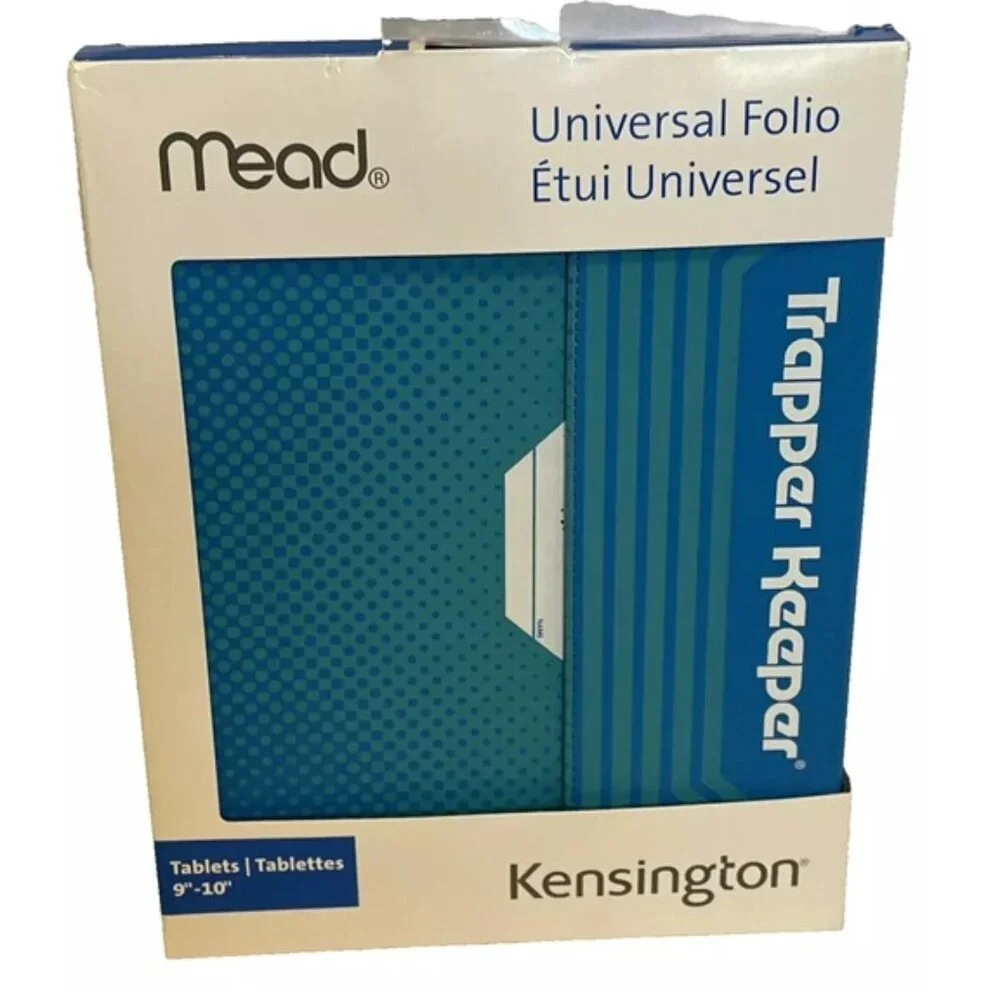 Kensington Blue Universal Folio For 9-10 Tablet NIB Trapper Keeper by MEAD